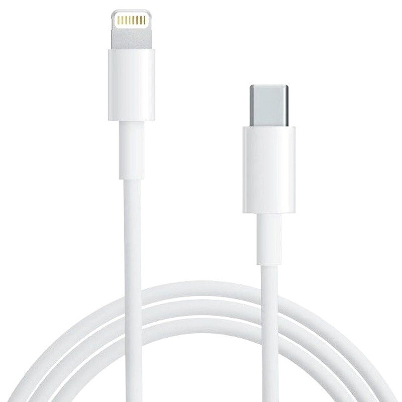 Уценка Дата кабель Foxconn для Apple iPhone Type-C to Lightning  (AAA grade) (1m) (box, no logo) (Дефект упаковки / Білий)
