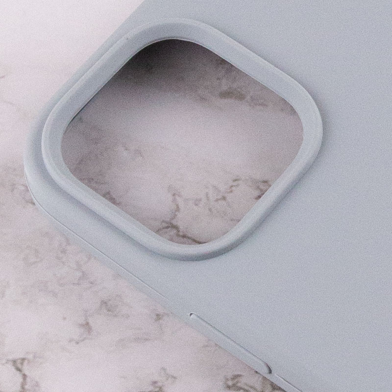 Чехол Silicone Case Full Protective (AA) для Apple iPhone 14 Pro (6.1") (Серый / Mist Blue) в магазине vchehle.ua