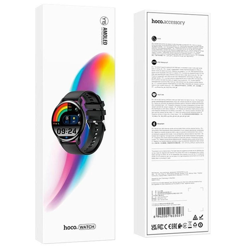 Заказать Смарт-часы Hoco Smart Watch Y15 Amoled Smart sports watch (call version) (Black) на vchehle.ua