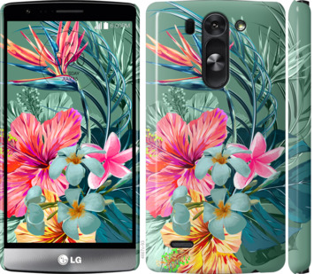 

Чехол Тропические цветы v1 для LG G3s D724 845017