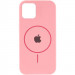 Фото Чехол Silicone Case Full Protective (AA) with Magnetic Safe для Apple iPhone 11 (6.1") (Розовый / Light pink) на vchehle.ua
