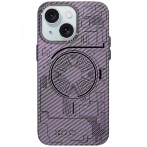 Чохол M-Tech Carbon soft touch with Magnetic Safe на Apple iPhone 15 (6.1")