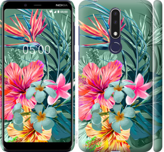 

Чохол Тропічні квіти v1 на Nokia 3.1 Plus 845370