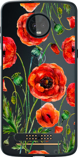 

Чохол Намальовані маки для Motorola Moto Z3 1633960