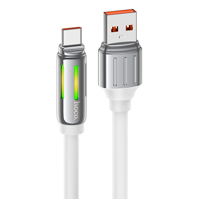 Дата кабель Hoco U136 Prize USB to Type-C 5A (1.2m) (White)