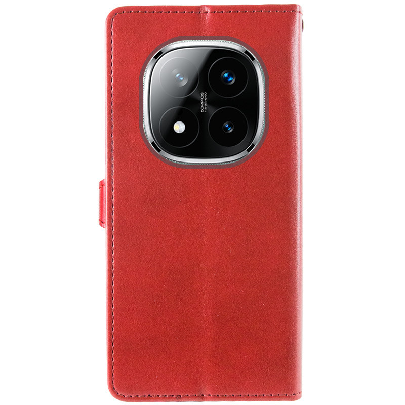 Фото Шкіряний чохол-книжка GETMAN Gallant (PU) для Xiaomi Redmi Note 14 Pro 5G / 14 Pro+ (Червоний) на vchehle.ua