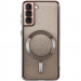 Фото TPU чехол Delight case with Magnetic Safe с защитными линзами на камеру для Samsung Galaxy S21 FE (Черный / Black) на vchehle.ua