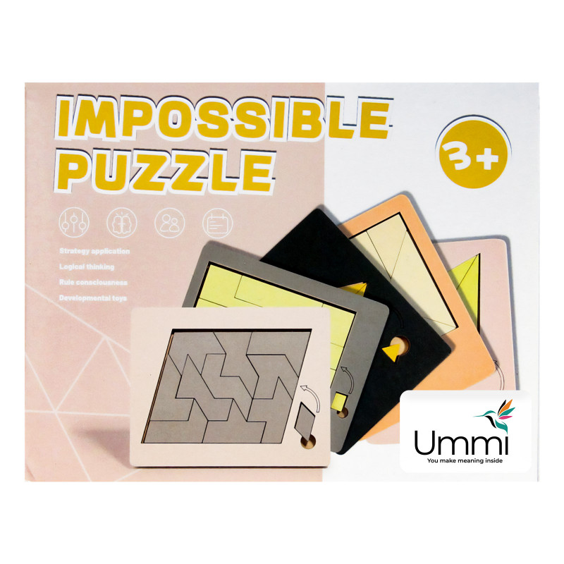 Заказать Детская интерактивная головоломка Ummi Wooden Puzzle на vchehle.ua