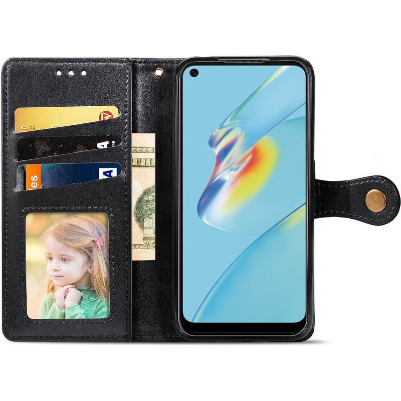 Фото Кожаный чехол-книжка GETMAN Gallant (PU) для Xiaomi Mi 11 Lite (Черный) в магазине vchehle.ua