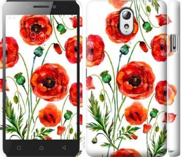 

Чехол Нарисованные маки для Lenovo Vibe P1m 743947