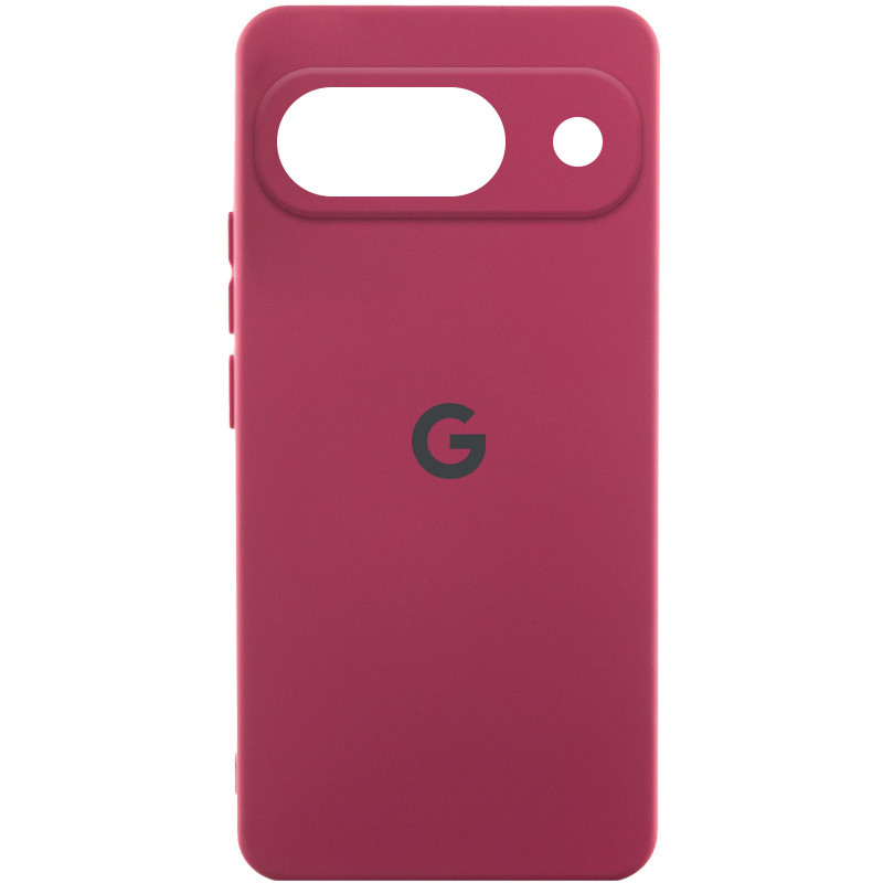 Чехол Silicone Cover Lakshmi Full Camera (AAA) with Logo для Google Pixel 9 (Бордовый / Plum)