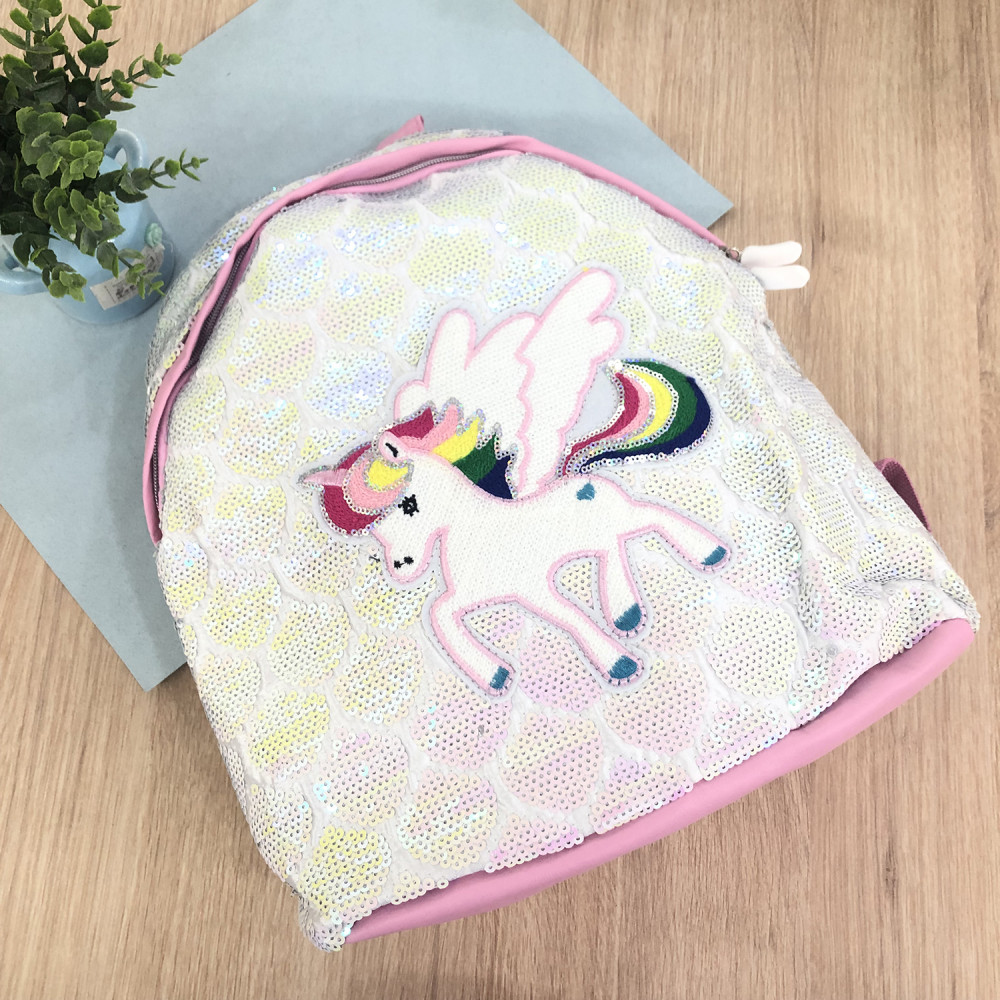 Рюкзак с пайетками White Unicorn