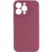 Чехол Silicone Case Full Camera Protective (AA) NO LOGO для Apple iPhone 16 Pro Max (6.9") (Бордовый / Plum)