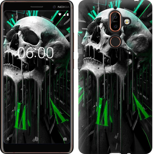 

Чохол Череп-годинник на Nokia 7 Plus 645151