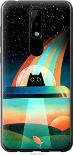 

Чехол Кот, нло, радуга, рыба для Nokia 5.1 Plus 1403466