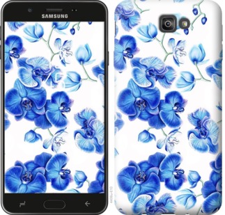 Чехол Голубые орхидеи для Samsung Galaxy J7 Prime