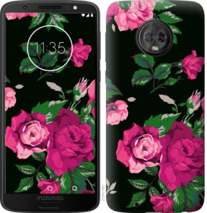 

Чохол Троянди на чорному тлі на Motorola Moto G6 764318