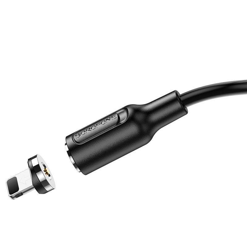 Дата кабель Borofone BX41 Amiable USB to Lightning (1m) (Чорний) в магазині vchehle.ua