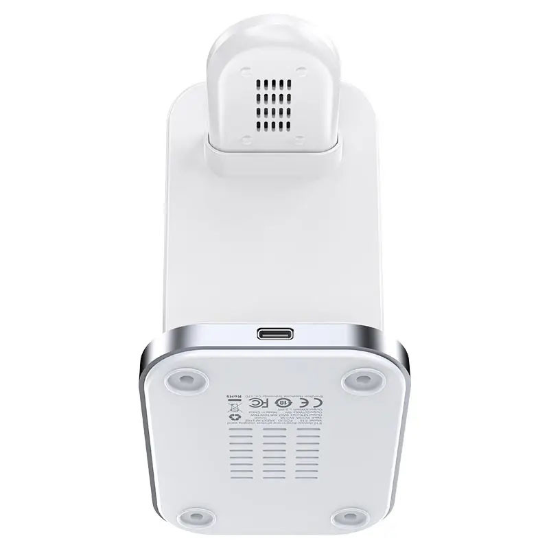 Фото БЗУ Acefast E15 desktop 3-in-1 (White) в магазине vchehle.ua