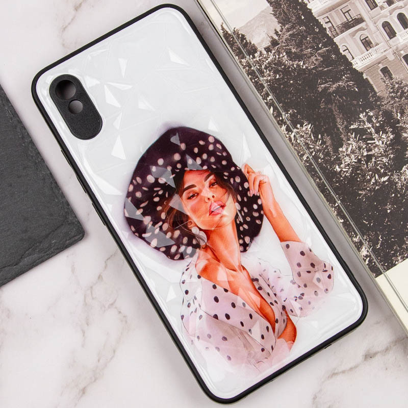 TPU+PC чохол Prisma Ladies на Xiaomi Redmi 9A (Girl in a hat) в магазині vchehle.ua