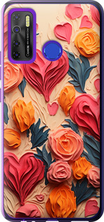 

Чехол Сердечки 3 для Tecno Spark 5 Pro KD7 1645411
