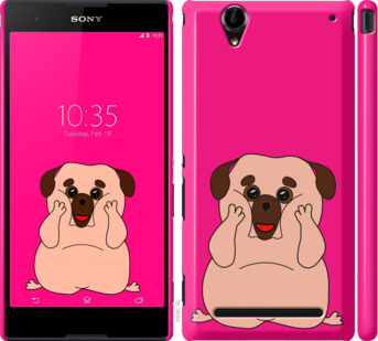 

Чехол Весёлый мопс для Sony Xperia T2 Ultra Dual D5322 928444