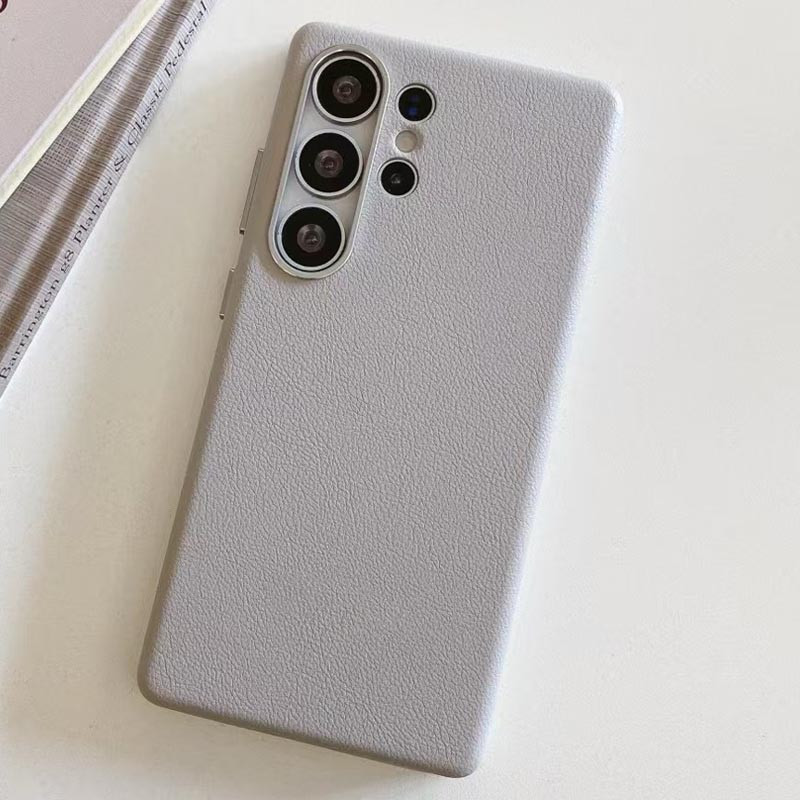 Шкіряний чохол Leather Case (AAA) на Samsung Galaxy S25 Ultra (Stone) в магазині vchehle.ua