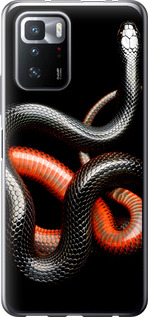 

Чехол Красно-черная змея на черном фоне для Xiaomi Poco X3 GT 1685101