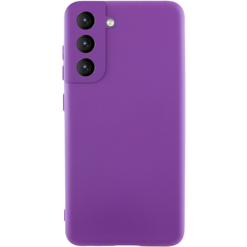 Чохол Silicone Cover Lakshmi Full Camera (AA) на Samsung Galaxy S21 FE (Фіолетовий / Purple)
