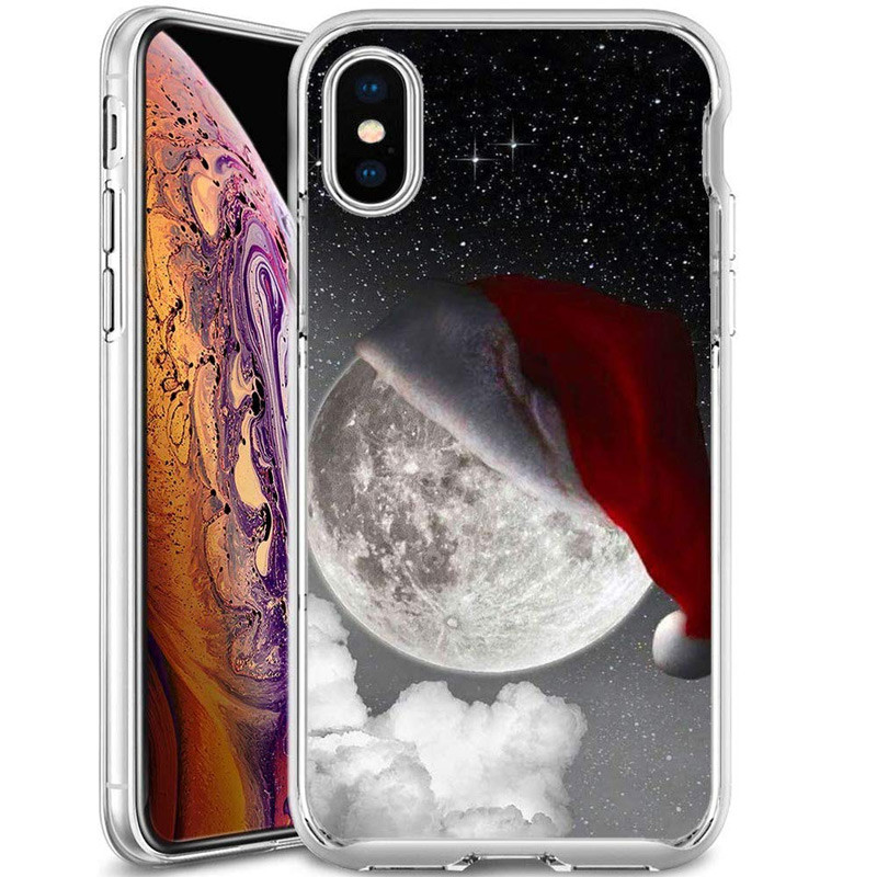 

TPU чехол Зимняя сказка для iPhone X (5.8") (Луна) 789912