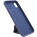 Фото Чохол Silicone Case Hand Holder на Apple iPhone XS Max (6.5") (Темно синій / Midnight blue) в маназині vchehle.ua
