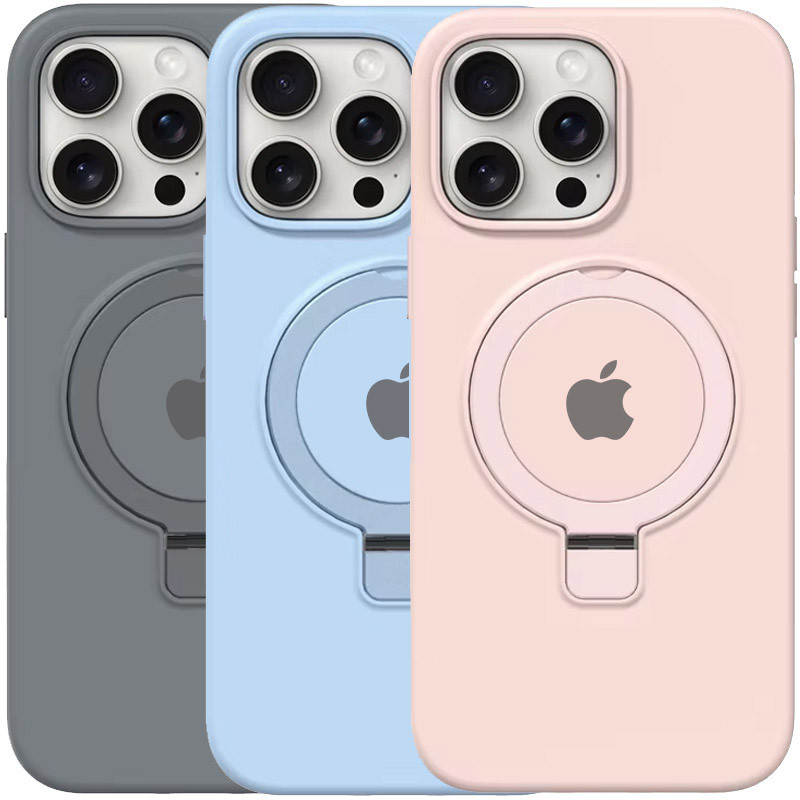 Чехол Silicone Case Full Protective with Ring для Apple iPhone 15 Pro Max (6.7")