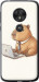 Чохол Funny Capybara CEO Working на Motorola Moto G7 Play