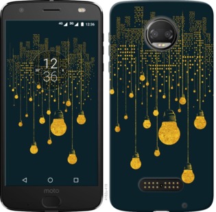 

Чехол Иллюстрация ночного города для Motorola Moto G5 PLUS 703290