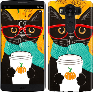 

Чехол Осенний кот для LG V10 H962 639685