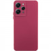 Чехол TPU GETMAN Liquid Silk Full Camera для Xiaomi Redmi 12 (Бордовый / Marsala)