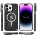 Фото Чохол TPU Galaxy Sparkle (MagFit) на Apple iPhone 16 Pro Max (6.9") (Black+Glitter) на vchehle.ua