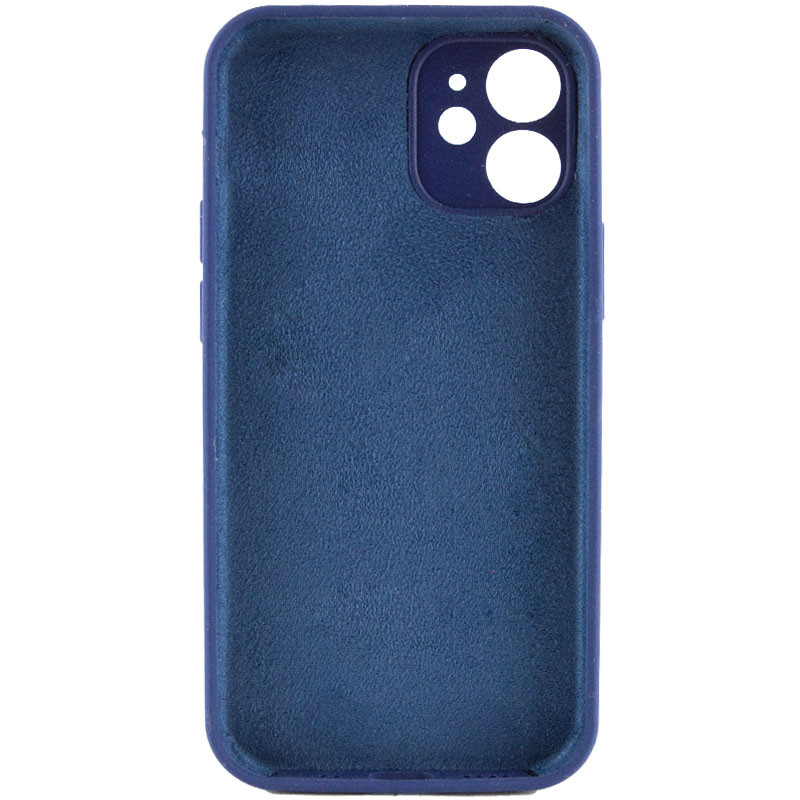 Фото Чехол Silicone Case Full Camera Protective (AA) NO LOGO для Apple iPhone 12 (6.1") (Синий / Deep navy) в магазине vchehle.ua