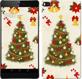 

Чехол Новогодняя елка для Huawei Ascend P8 451078