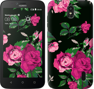 

Чехол Розы на черном фоне для Huawei Ascend Y625 547137