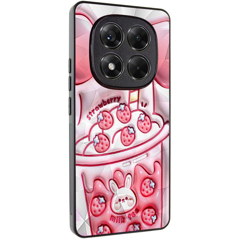 TPU+PC чохол Prisma Fluffie на Xiaomi Redmi Note 14 Pro 4G (Strawberry)