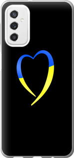 Чохол Жовто-блакитне серце на Samsung Galaxy M52 M526B