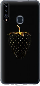 Чехол Черная клубника для Samsung Galaxy A20s A207F