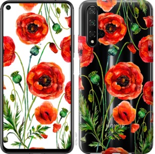

Чехол Нарисованные маки для Huawei Honor 20 744157