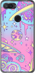 Чехол Розовая галактика для Xiaomi Mi 8 Lite
