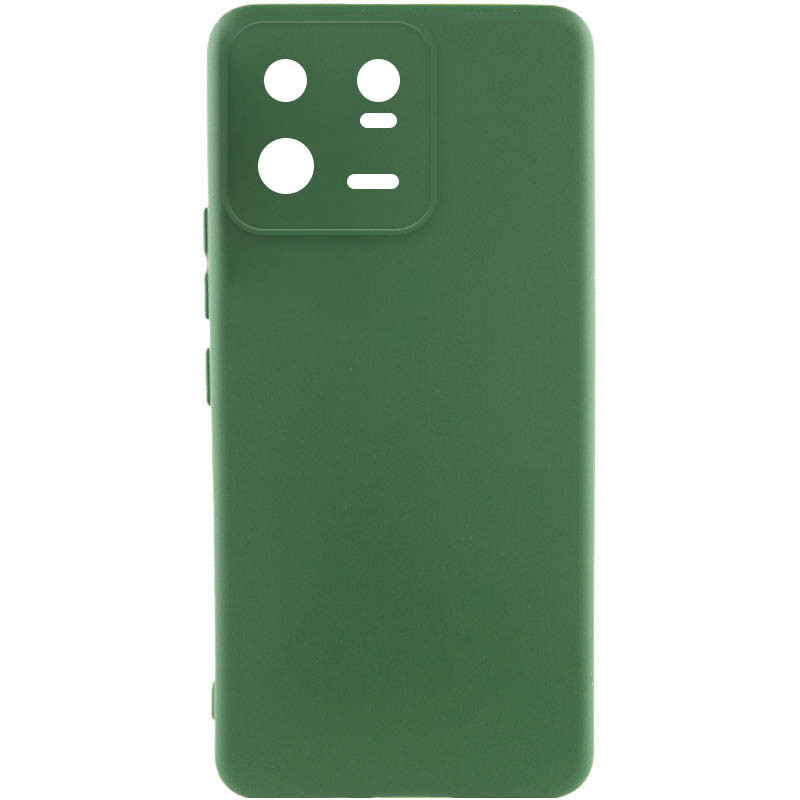 Чохол Silicone Cover Lakshmi Full Camera (A) на Xiaomi 13 Pro (Зелений / Dark green)