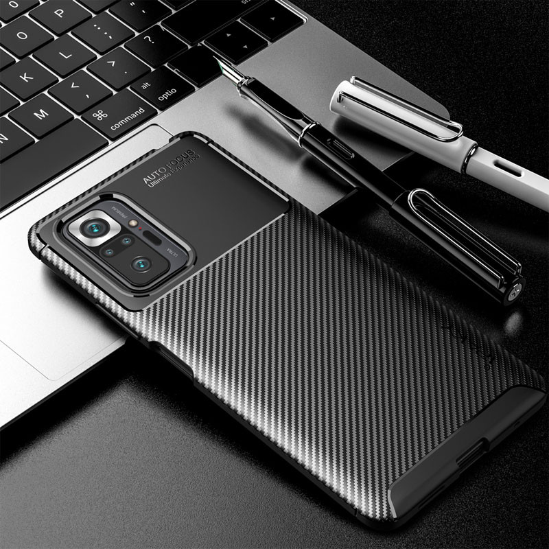 Фото TPU чохол iPaky Kaisy Series на Xiaomi Redmi Note 10 Pro / 10 Pro Max (Чорний) на vchehle.ua