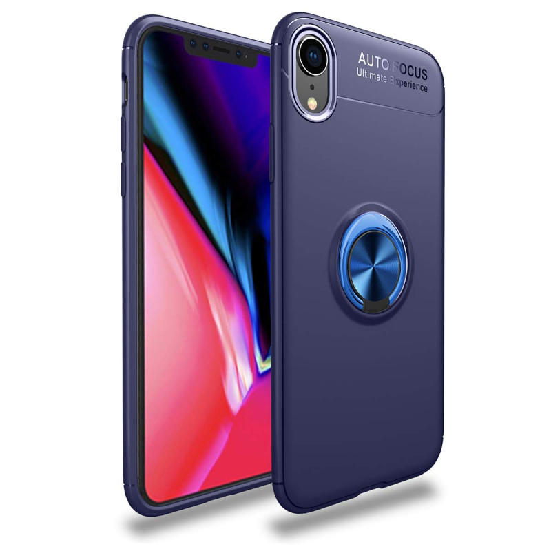 

TPU чохол Deen ColorRing під магнітний тримач (opp) на Apple iPhone XR (6.1") (Синій / Синій) 1108544