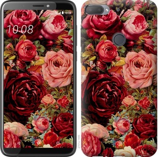 

Чехол Цветущие розы для HTC Desire 12 Plus 667625