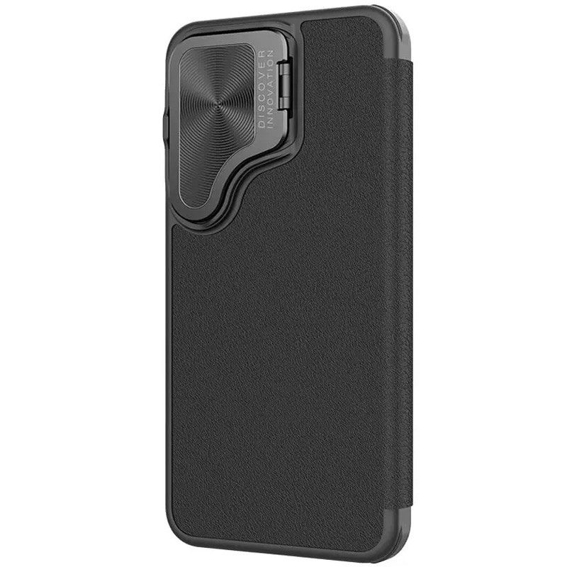 Шкіряний чохол (книжка) Nillkin Qin Prop для Samsung Galaxy S24+ (Black) в магазині vchehle.ua